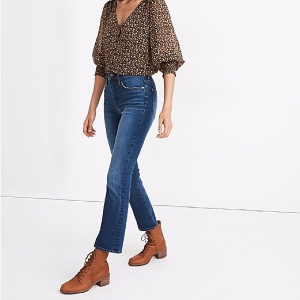 Madewell Cali Demi-Boot Jeans in Lockwood Wash Size 24